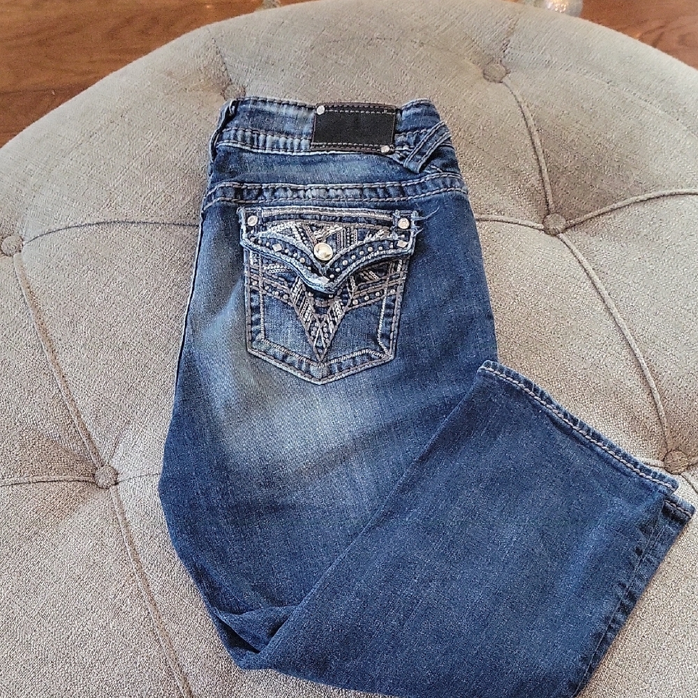 Vigoss Stylish Blue Denim Women's Capris